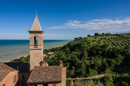 The Marche, a region of eastern Italy, rises between the Apennine mountains and the Adriatic Sea.
