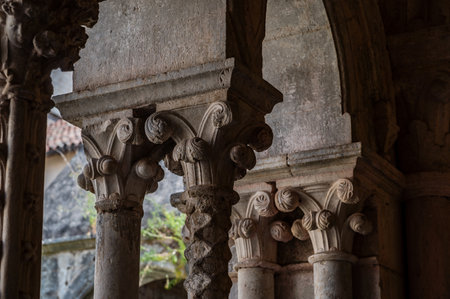 The Fossanova Abbey is located in the municipality of Priverno. In its majestic elegance and solid structure, the Abbey represents a true jewel of Cistercian architecture.の写真素材