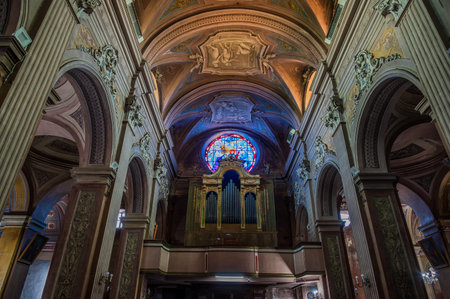 The co-cathedral of Santa Maria Annunziata is the most important Catholic place of worship in Priverno and co-cathedral of the diocese of Latina-Terracina-Sezze-Priverno.の写真素材