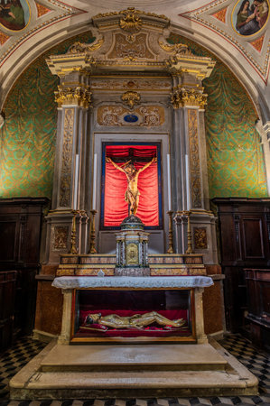 The co-cathedral of Santa Maria Annunziata is the most important Catholic place of worship in Priverno and co-cathedral of the diocese of Latina-Terracina-Sezze-Priverno.の写真素材