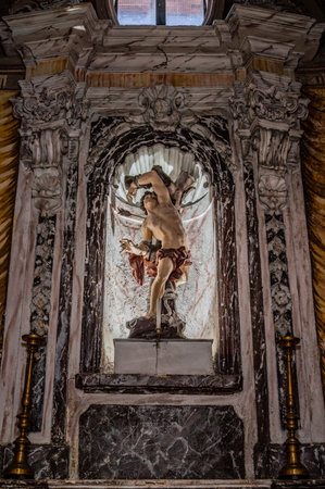 The co-cathedral of Santa Maria Annunziata is the most important Catholic place of worship in Priverno and co-cathedral of the diocese of Latina-Terracina-Sezze-Priverno.の写真素材
