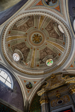 The co-cathedral of Santa Maria Annunziata is the most important Catholic place of worship in Priverno and co-cathedral of the diocese of Latina-Terracina-Sezze-Priverno.の写真素材
