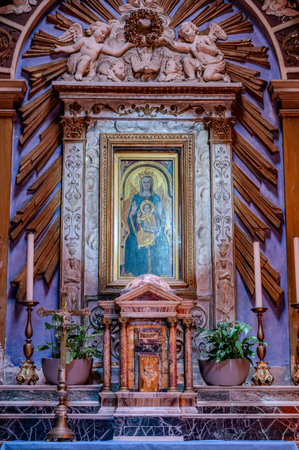 The co-cathedral of Santa Maria Annunziata is the most important Catholic place of worship in Priverno and co-cathedral of the diocese of Latina-Terracina-Sezze-Priverno.の写真素材