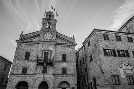 Montedinove is a municipality in the province of Ascoli Piceno. The town sits on a hill 561 meters above sea level between the Aso and Tesino valleys, on the slopes of Mount Ascensione.の写真素材