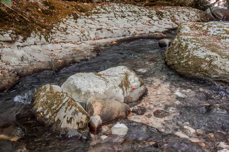 Over millions of years, the Orfento River (in the municipality of Caramanico Terme) has carved out a...