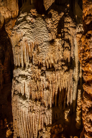 The Frasassi Caves are underground karst caves located in the municipality of Genga, in the province of Ancona, within the Gola della Rossa and Frasassi Regional Natural Park.の写真素材