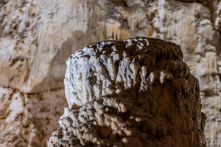 The Frasassi Caves are underground karst caves located in the municipality of Genga, in the province of Ancona, within the Gola della Rossa and Frasassi Regional Natural Park.の写真素材