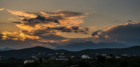 The Mainarde mountain range extends along the border between Molise and Lazio, with prevalence in the Molise territory. It is a very rocky natural barrier with a rugged aspectの写真素材