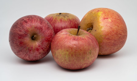 A composition of a typically autumnal fruit, such as the apples from Campania, which enhances its...