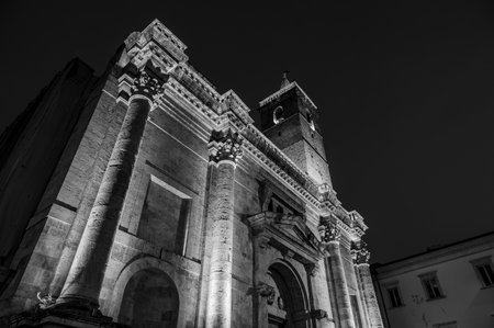 The city's cathedral, dedicated to the patron saint, stands on the site of a Roman public building, perhaps the Basilica of the Forum, and is the result of multiple construction events.の写真素材