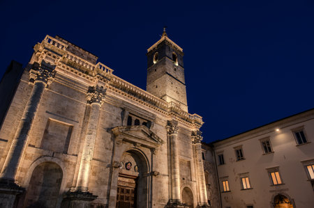 The city's cathedral, dedicated to the patron saint, stands on the site of a Roman public building, perhaps the Basilica of the Forum, and is the result of multiple construction events.の写真素材