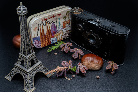 Still life of a vintage camera