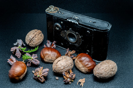 Still life of a vintage camera