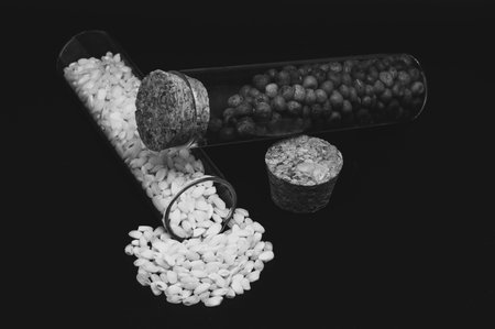A composition of roveja or wild pea and rice, which enhances their details