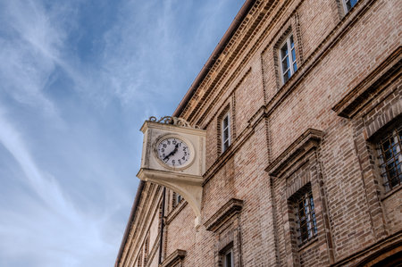Petritoli is a hilly municipality in the province of Fermo overlooking the green and fertile Aso Valley, of which it represents, due to its abundance of olive trees, an important economic center.の写真素材