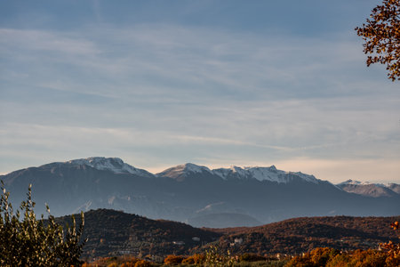 Molise is an Italian region with a stretch of coast overlooking the Adriatic Sea. It includes a part of the Abruzzo National Park in the Apennine mountain range, with a rich wildlife and trails.の写真素材