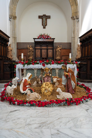 The Cathedral of San Clemente is the main place of worship in the city of Teano, in Campania, Italy.の写真素材