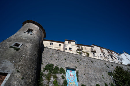 Fornelli, Italian municipality of 1,883 inhabitants in the province of Isernia in the Molise region. It is part of the circuit of the most beautiful villages in Italy.の写真素材