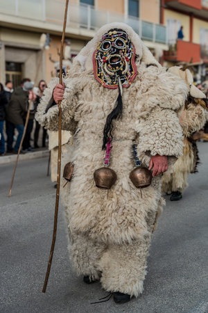 The European Carnival of Zoomorphic Masks is an event held in Isernia every year since 2023. It brings together zoomorphic masks from all over Europe for a celebration that lasts three or four days.の写真素材