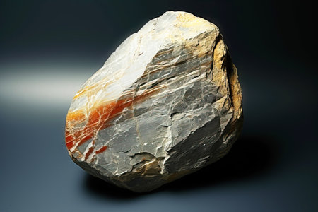 Ambligonita is a rare precious natural geological stone eremite on a black background in low key. Fashionable jewelry elegant decoration. AI generated. Header banner mockup with space.の素材