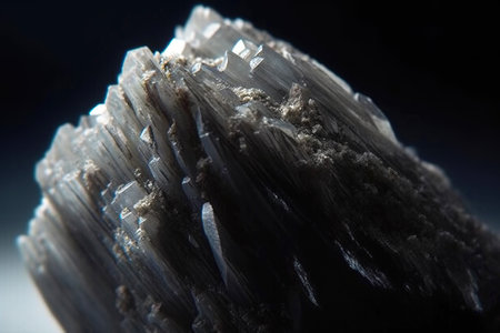 Berborite is a rare precious natural geological stone eremite on a black background in low key. Fashionable jewelry elegant decoration. AI generated. Header banner mockup with space.の素材