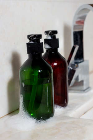 natural care liquid soap lotion masks for womenの写真素材