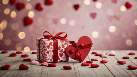 Background for Valentines Day love theme.の写真素材