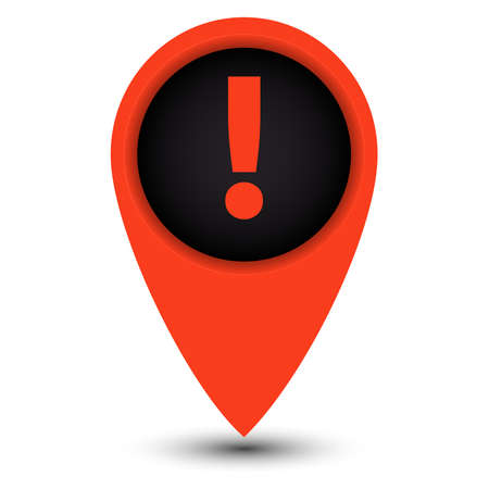blank tag vector red color to indicate on the mapのイラスト素材