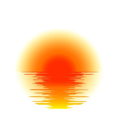 vector sunsetのイラスト素材
