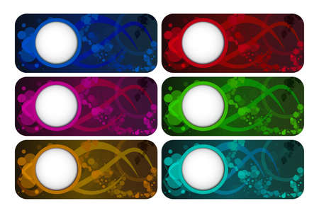 vector label on the packaging of different colorsのイラスト素材