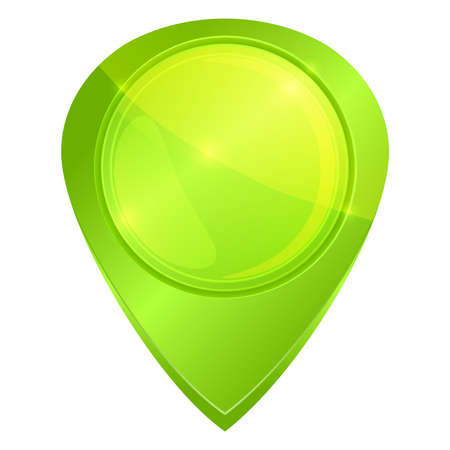 Green glossy vectorのイラスト素材