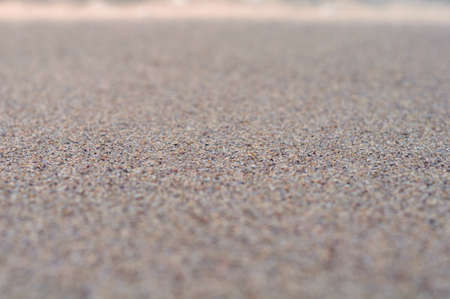 Background with Background with sea sand close-up with a blurred focus on the edgessea sandの写真素材