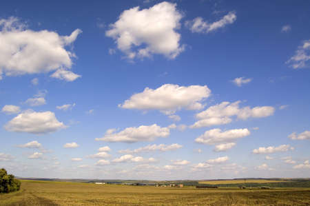 beautiful white clouds on background blue skyの写真素材