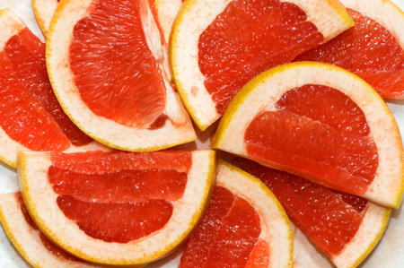 Fruit background from a grapefruit.