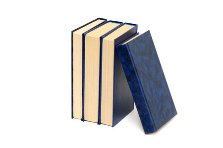 Books isolated on a white backgroundの写真素材