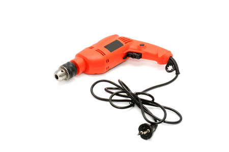drill isolated on a white background                                    