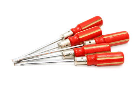 screwdrivers isolated on a white background

