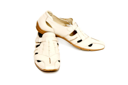 Man's shoes isolated on a white background                                    の写真素材