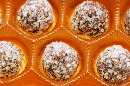 Chocolates in a box                                    