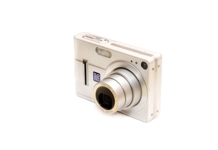 digital camera isolated on a white background                                    