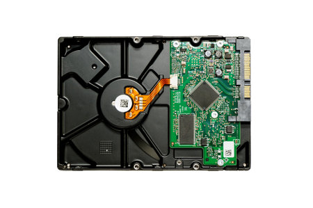 hard disk isolated on a white background