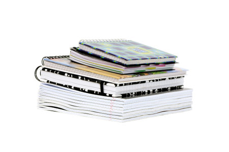 notebooks isolated on a white background                                    