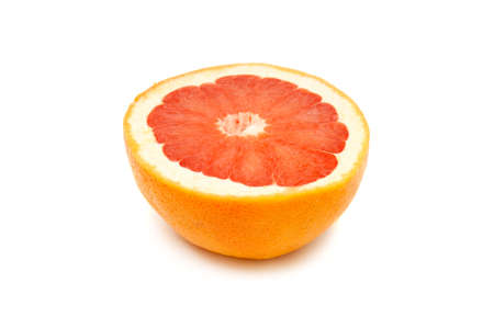 grapefruit isolated on a white background                                    の写真素材