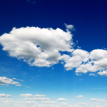 blue sky is covered white clouds