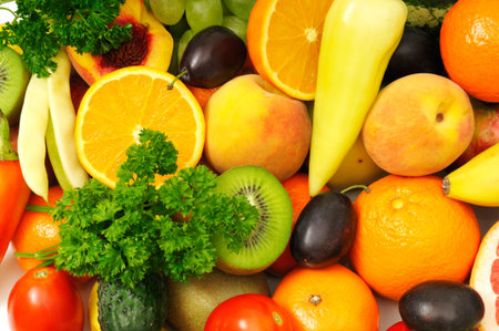 fruits and vegetablesの写真素材