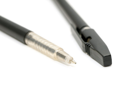 ballpoint isolated on a white background      の写真素材