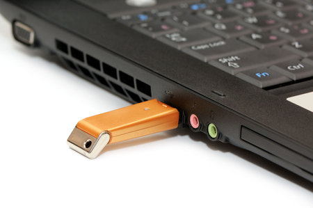 storage device on white background