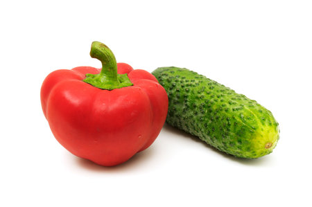 vegetables isolated on a white background                                    の写真素材