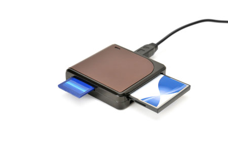 card-reader isolated on a white                                    の写真素材