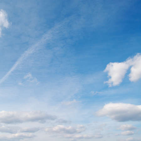 clouds in the blue skyの写真素材